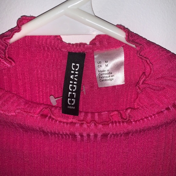 Pink Long sleeve crop top - Picture 2 of 2